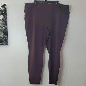 Womens Carhartt Brown Fitted Leggings Size 2X Zip Pocket